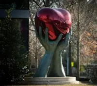 Скульптура сердце нержавеющая сталь (518280) сертификат арт-объект  в Дубне