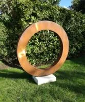 Кортеновская сталь кольцо садовая скульптура (518270) сертификат арт-объект  в Дубне