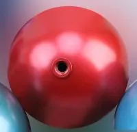 Ёлочный шар красный (518840) ∅ 500 мм. Дубна