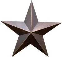 Звезда на памятник листовая бронза патина в Дубне (518498)