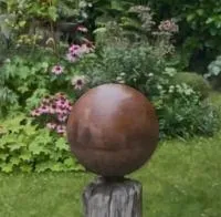 Шар сталь кортен (518941) ∅ 350 мм. Дубна