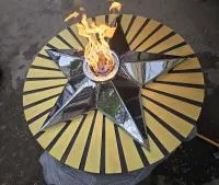 Решётка круг звезды (518198) поставка вечный огонь авторская  в Дубне