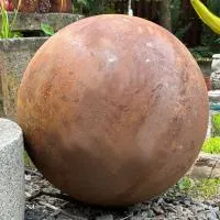 Шар металлический кортен (518919) ∅ 800 мм. Дубна 