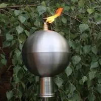 Серебряный шар (197439) производство тики факел садовые факелы ø 120 мм. универсальная  в Дубне