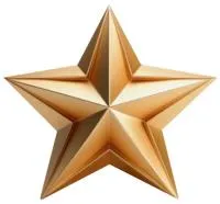 Звезда из латуни элемент декора на памятник в Дубне (518509)