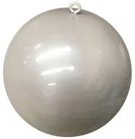 Новогодний шар белый (518857) ∅ 250 мм. Дубна 