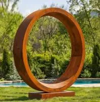 Кортеновская сталь скульптура кольцо (518267) монтаж арт-объект  в Дубне