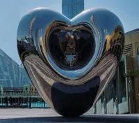 Объёмная скульптура сердце из нержавеющей стали (518278) сертификат арт-объект  в Дубне