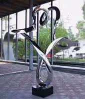 Скульптура кольцо нержавеющая сталь (518290) производство арт-объект  в Дубне