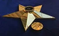 Звезда латунь ø 1100 мм. (514225) монтаж комплект горелка ГВД 379 10 89 00 ПС вечный огонь пустотелая  в Дубне