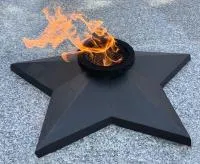 Звезда из чугуна (518232) сертификат комплект горелка ГВД 379 10 89 00 ПС вечный огонь ø 850 мм. монолит - литье  в Дубне