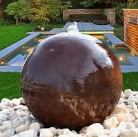 Сфера КОРТЕН - ШАР ФОНТАН 3D (518902) ∅ 850 мм. Дубна 