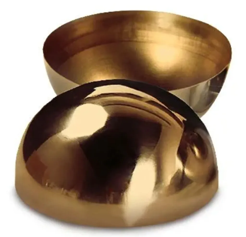 Полусферы из латуни в Дубне