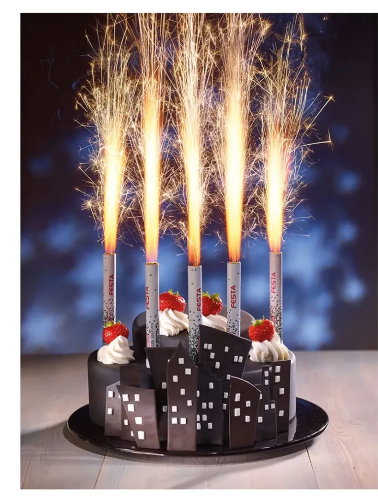 Фейерверки фонтаны для торта купить в Дубне магазин пиротехники доставка